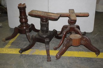 Group Lot Of Four (4) Table Base