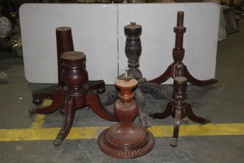 Group Lot Of Six (6) Table Base