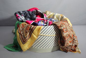 Group Lot Of Silk Scarves