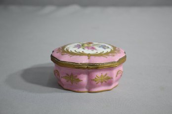 Vintage Porcelain Pink Roseate Charm Box