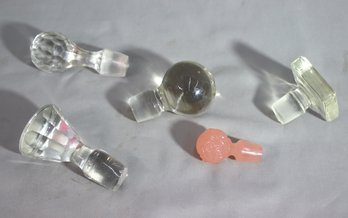 Group Lot Of Stoppers For Decanters