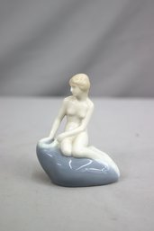 Vintage Royal Copenhagen Little Mermaid Porcelain Figurine By Edvard Eriksen