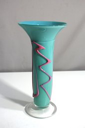 Handcrafted Art Glass Vase- Signed And Dated