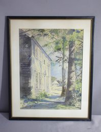'Afternoon Shadows' By Michael Davidoff - Watercolor Landscape