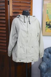 Mulberry Street Tan  Hooded Jacket-size Small