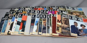 Group Lot Of Vintage LOOK Magazines - Box K