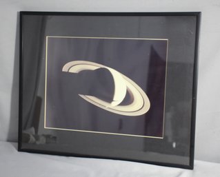 Framed Astronomical Print Of Saturn