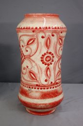 Caltagirone Style Decorative Italian Pottery Wedding Vase