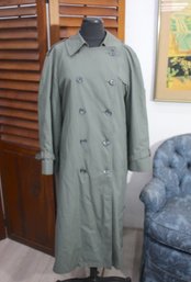 London Fog Khaki Trench Coat Double Breasted-size L/XL