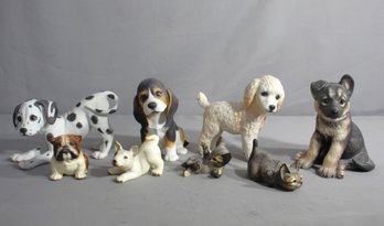Charming Collection Of Ceramic Canine Figurines
