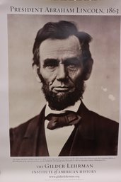 Commemorative Photo Reprint President Abraham Lincoln 1863, Gilder Lehrman Institute