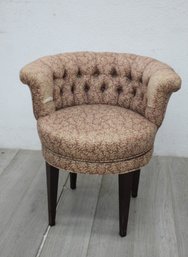 Vintage Tufted Vanity Swivel Chair