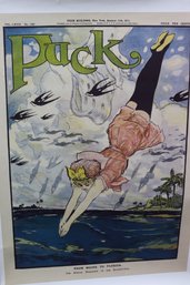 Poster Print Of Puck Magazine Cover From Maine To Florida By Gordon Ross January 11, 1911