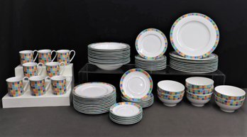 Partial Villeroy & Boch Twist Alea Limone Plates, Bowls, Cups, Etc Set