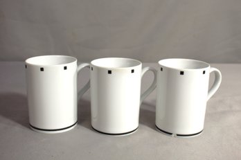 Three Sasaki Metropolis Black & White Mugs