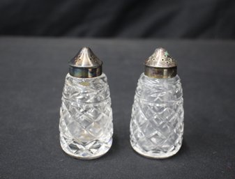 Waterford Crystal Glendora Pattern Salt & Pepper Shakers