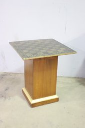 Game Board On Pedestal Base - See Photos For Condition