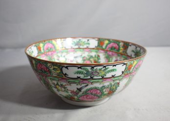 Antique Chinese Porcelain Bowl - Rose Medallion Pattern