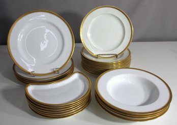 Elegant Royal Bavarian China Dinner Set By P.T. Bavaria Tirschenreuth  26 Pieces