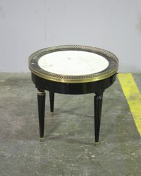 Mid-20th Century  Marble Top Bouillotte Table  - See Photos For Condition