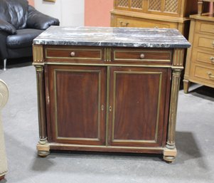 Vintage Marble-Top Commode