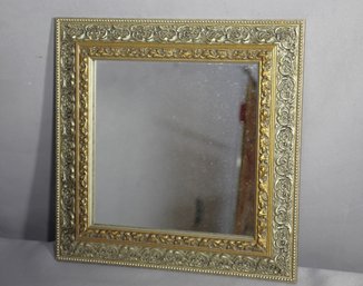 Ornate Gold-Framed Mirror 11.5' X 11.5'