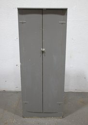 Painted Two Door Cabinet -good For Tools