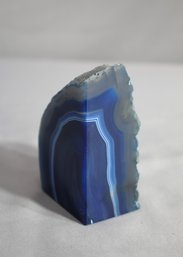 Natural Blue  Agate Stone Piece-4'h