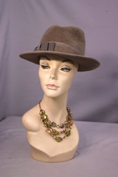 Vintage Suzanne Custom Millinery Madison Ave Fedora