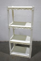 Piano Molding 4 Plastic Shelves Unit