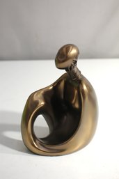 Signed Cold Cast Bronze Title'single Sitting ' From The Zawadi African Collection