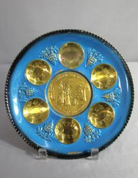 9.5' Round Vintage Passover Seder Tray