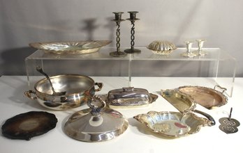 Assorted Lot Of Silver-plated