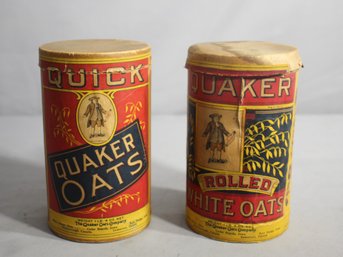 Antique Quaker Oats Advertising Container