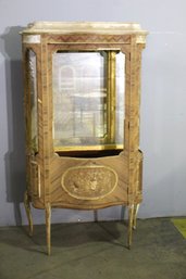 French Rococo Revival Style Curio/Vitrine  - See Photos For Condition