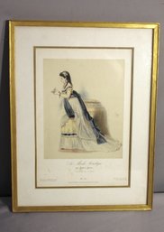 'La Mode Artistique: Sophisticated 19th Century Fashion Print 'Toilette De Soire' By Gustave Janet'