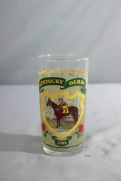 Vintage Official Kentucky Derby 1981 Collectible Highball/Mint Julep Glass