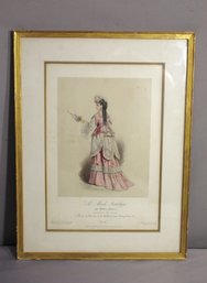 'La Mode Artistique: 'Toilette De Ville' - Elegant 19th Century Fashion Print By Gustave Janet'