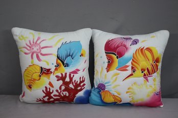 Tropical Fish Seaweed Coral Algae  Decorative Pillows