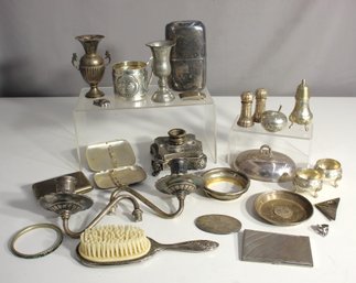 Elegant Assortment Of Antique Silverware And Decorative Collectibles-silver-plated