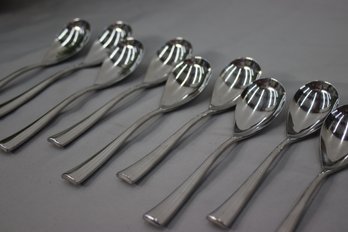 Nine (9) Spoon Supreme Cutlery -stainless Japan