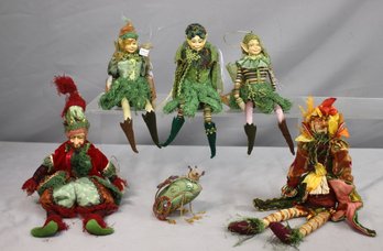 Group Lot Of Mystical Fairy And Jester Themed Plush Figurines Including, Wayne Kleski & Katherine's Collection