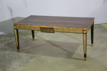 Vintage Egyptian Revival Style Patinated Coffee Table  - See Photos For Condition