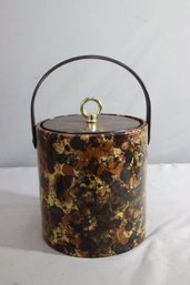 Vintage Morgan Designs Bucket Brigade Ice Bucket With Tongs