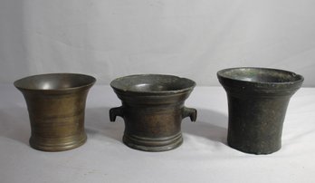 Group Of Bronze Mortars