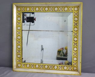 Yellow Carved Square Mirror 1935.' X 19.5'