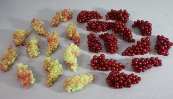 Vintage Decorative Faux Grape Clusters