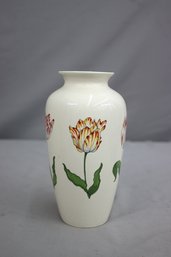 Vintage 'tiffany Tulips' English China Vase For Tiffany & Co.