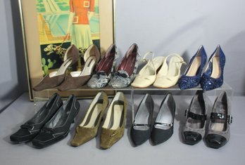 Collection Of  Shoes - Range In Sizes And Colors (6.5,75,8,8.5)