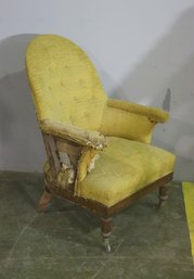 Vintage Yellow Armchair - See Photos For Condition